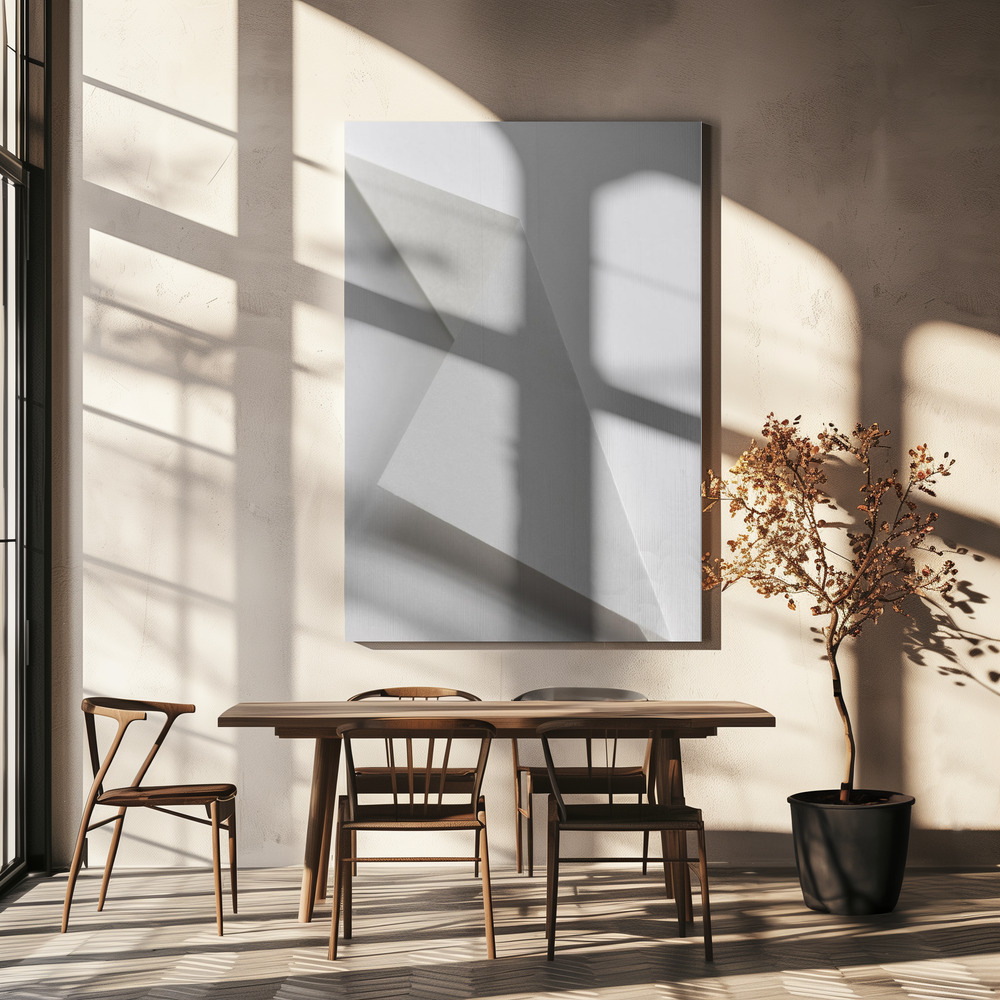 Canvas print - Paper Studies 16 over dining table