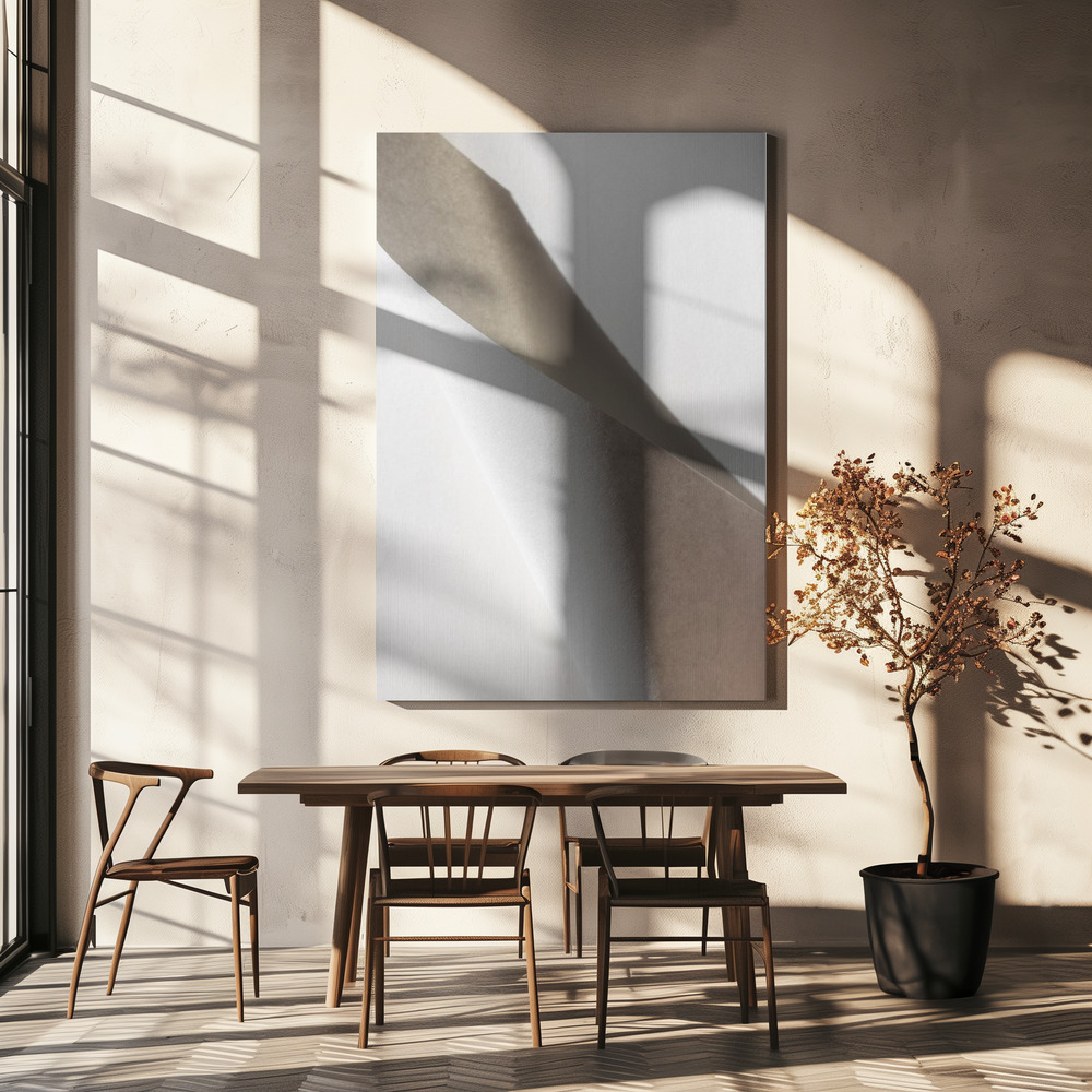Canvas print - Paper Studies 15 over dining table