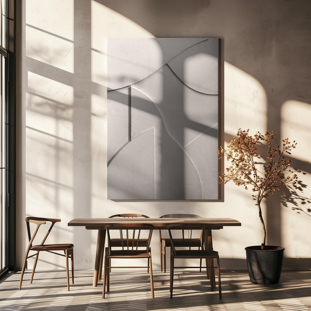 Canvas print - Shadow Play 3 over dining table