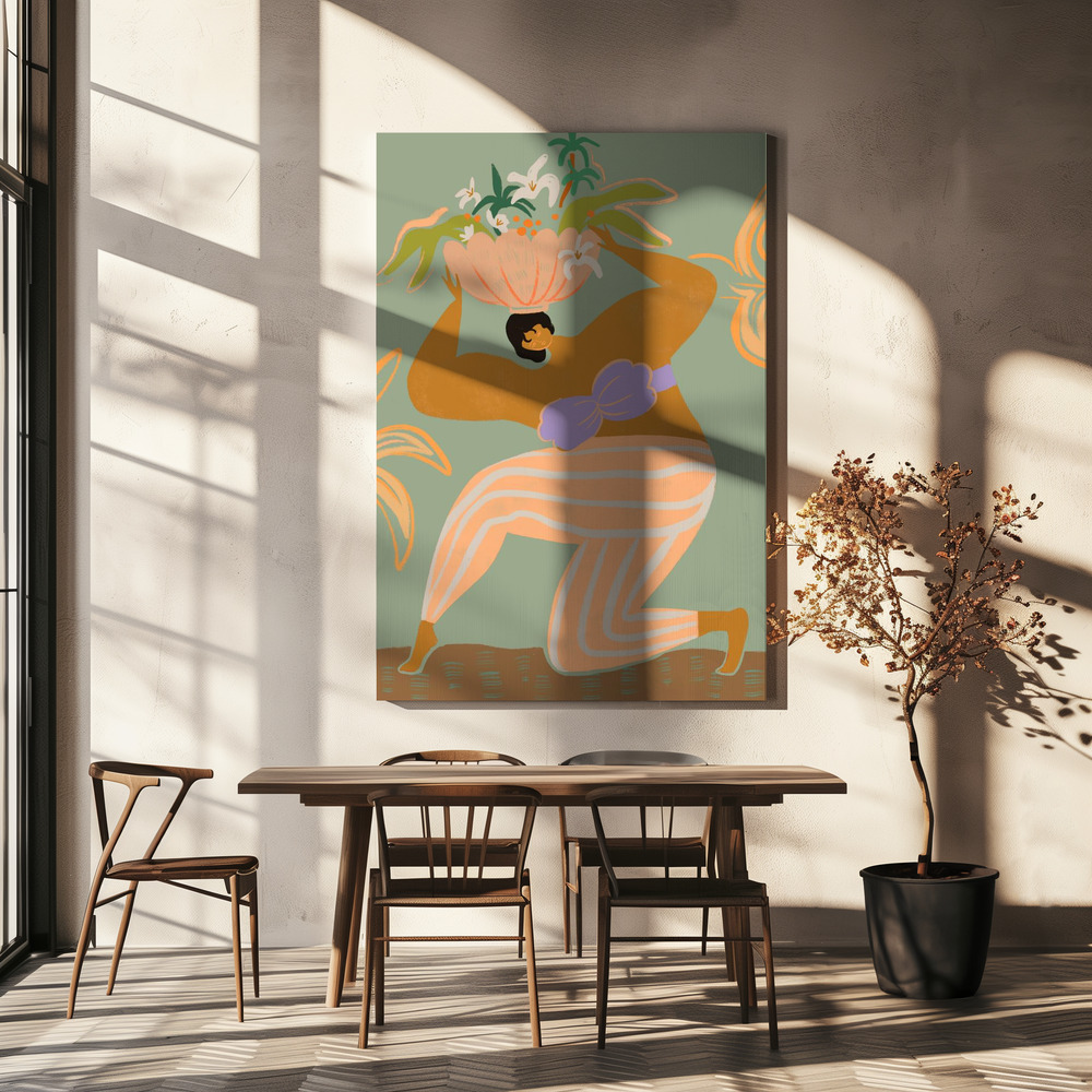 Canvas print - The Weight Of The World over dining table