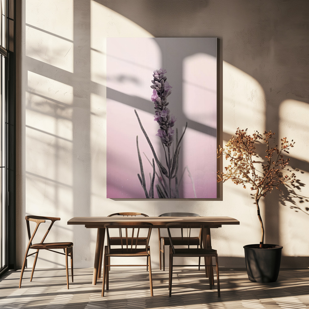 Canvas print - Pastel Lavender over dining table
