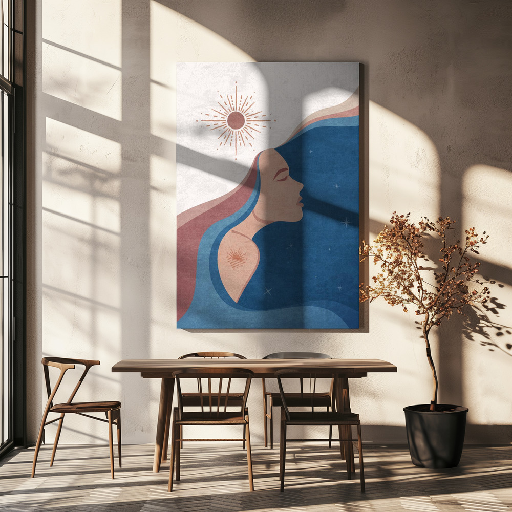 Canvas print - Celestial Harmony over dining table