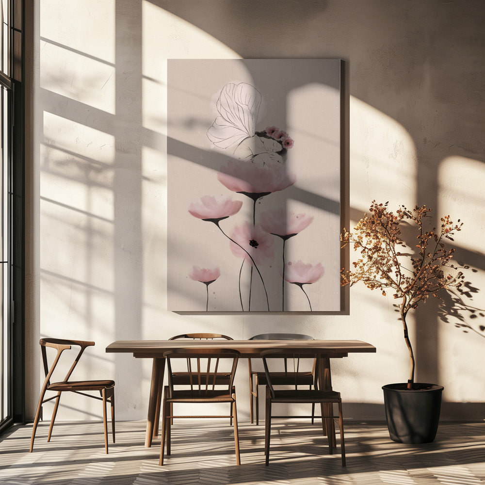 Canvas schilderi - VALENTINA boven eettafel