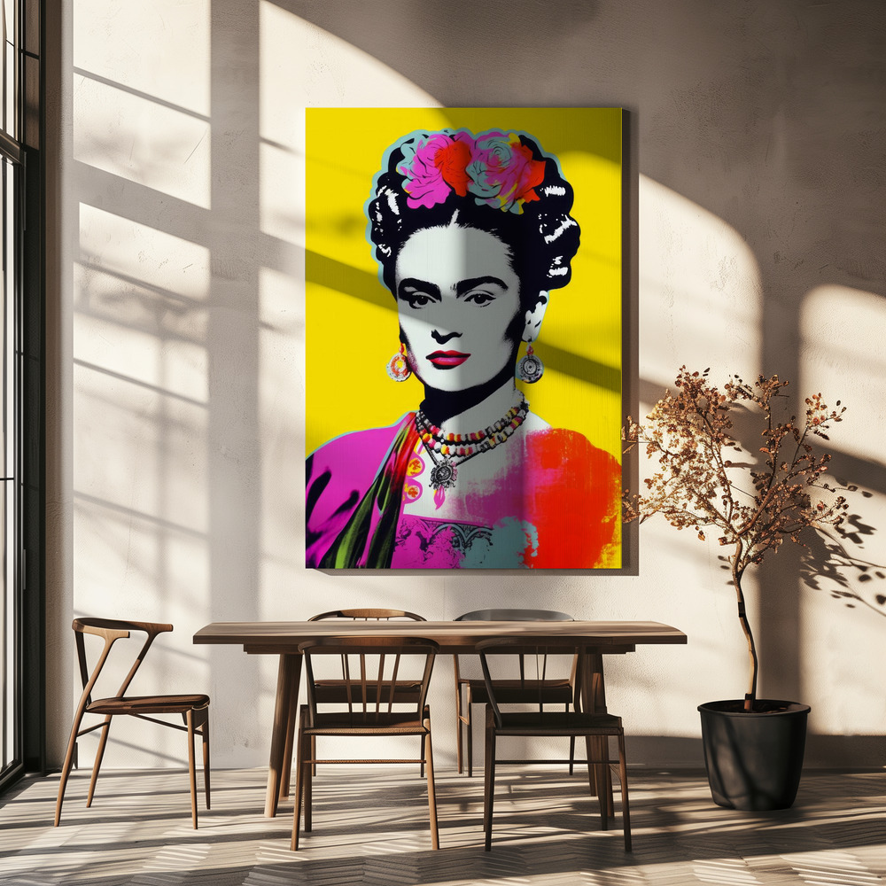 Canvas print - Oh Frids No 2 over dining table