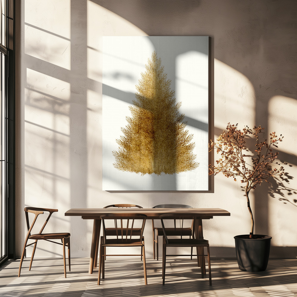 Canvas print - A Merry Christmas over dining table