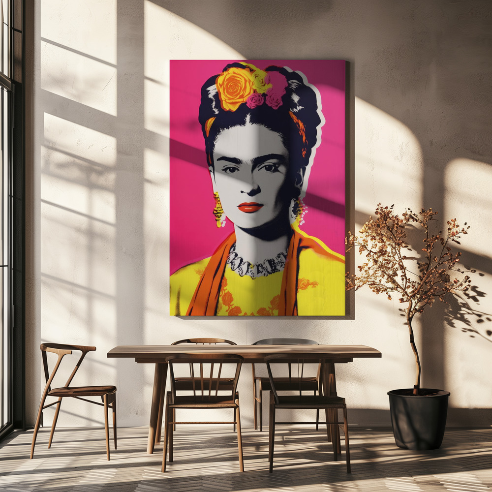 Canvas print - Vibrant Iconic Portrait over dining table