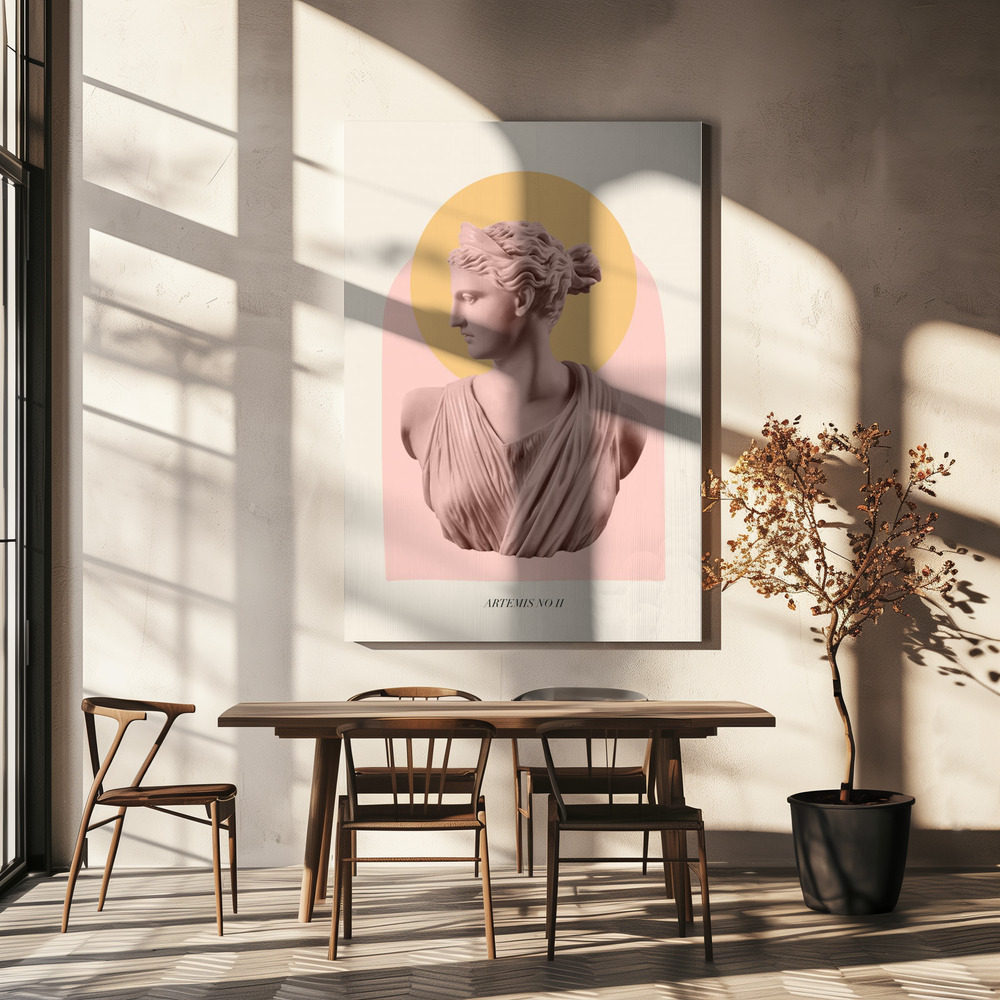 Lærred - Goddess Artemis Mythology over spisebordet