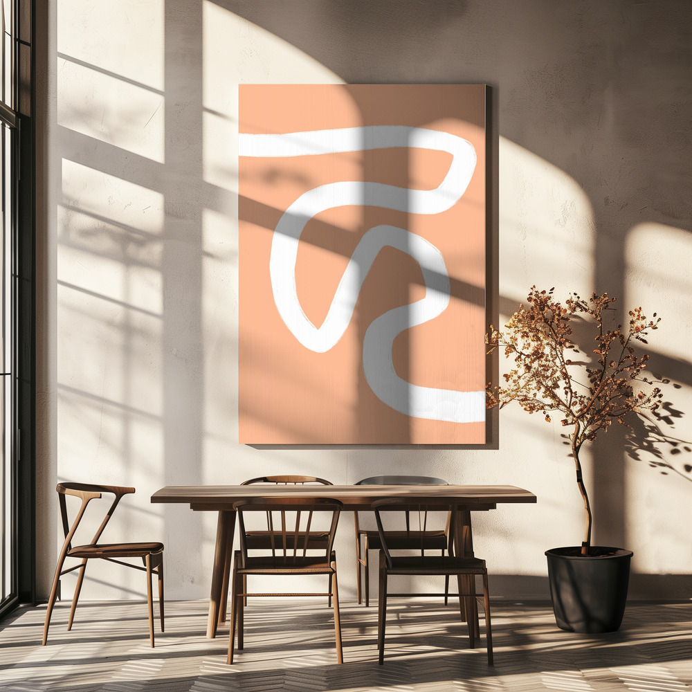 Stampe su tela - Minimal Shape No 20 sopra il tavolo da pranzo