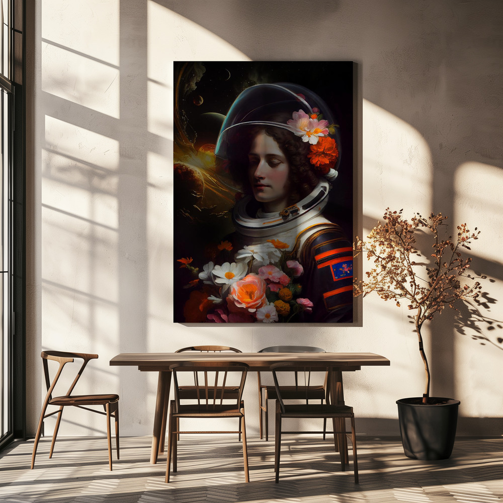 Canvas print - Astronaut Beauty over dining table