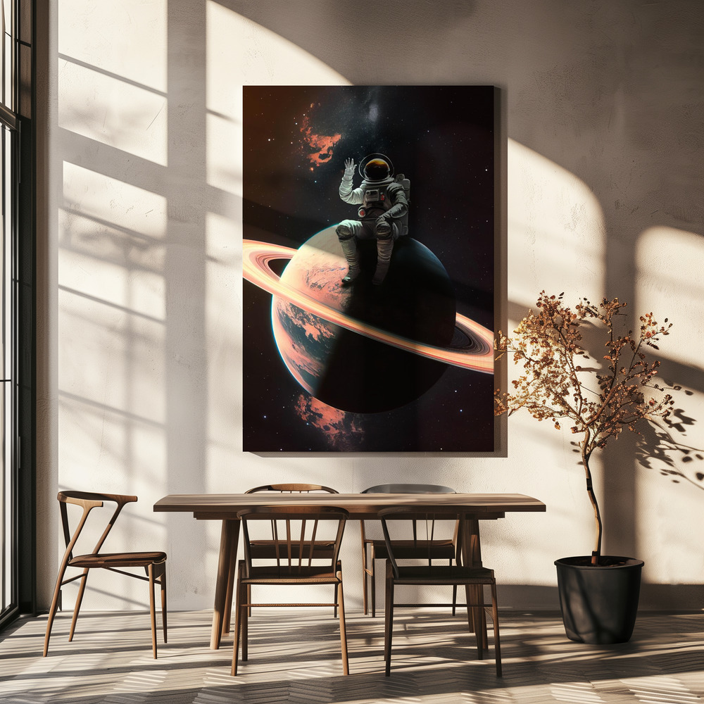 Canvas print - My Space Safe over dining table