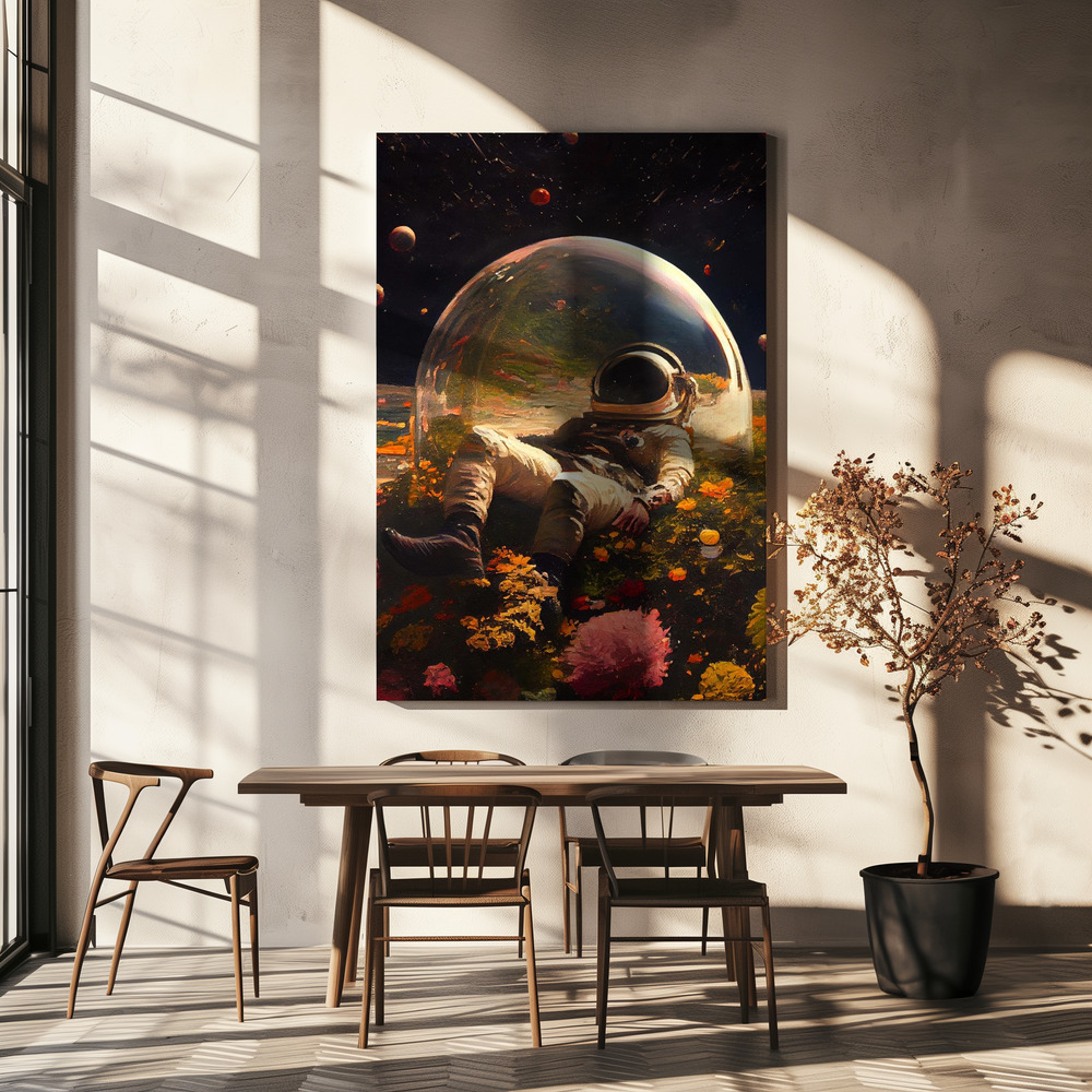 Canvas print - My Space Observatory over dining table