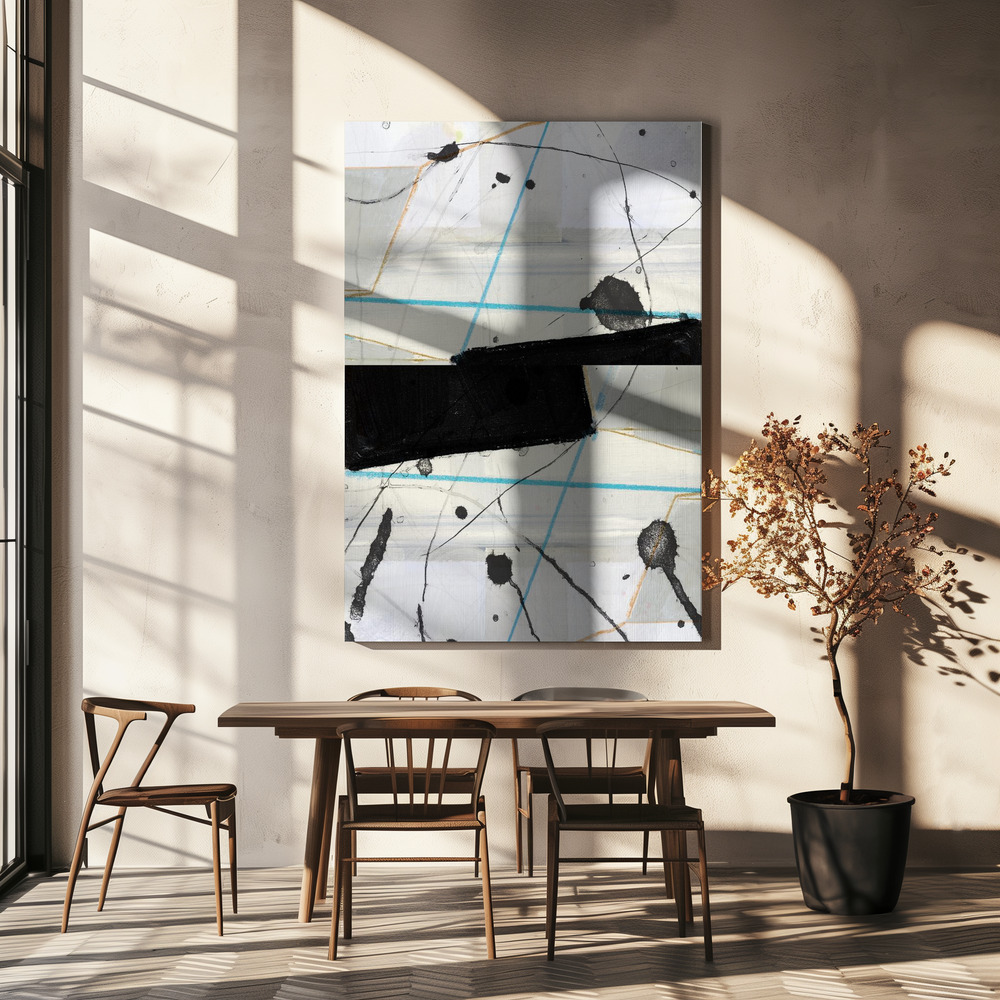 Canvas print - Dancing In the Dark 4 over dining table