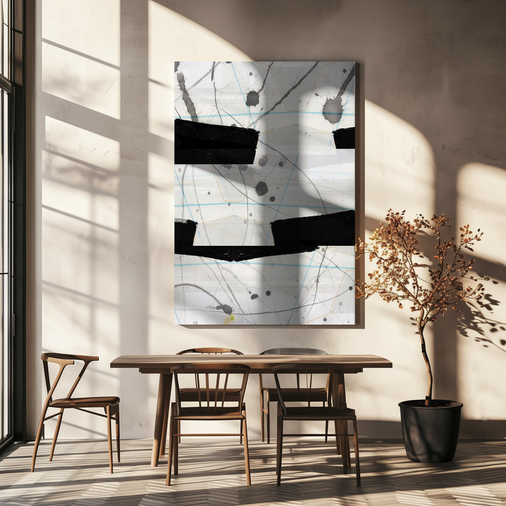 Canvas print - Dancing In the Dark 5 over dining table