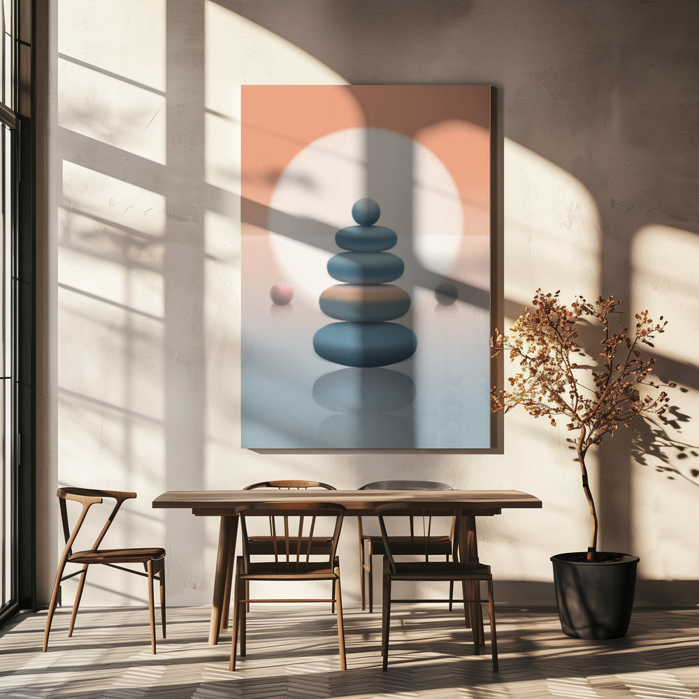 Canvas taulu - Balance ruokapöydän yli
