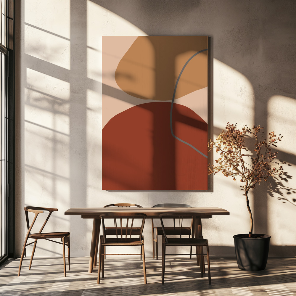 Canvas print - Subtiel Yopie over dining table