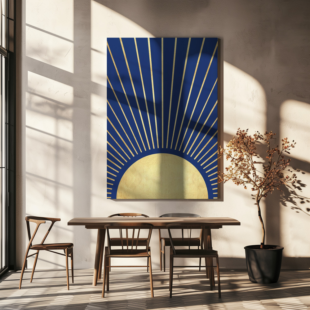 Canvas taulu - Sun rays 1 ruokapöydän yli
