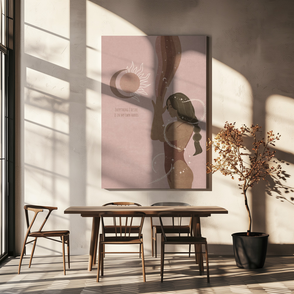 Canvas print - Celestial Dreams over dining table