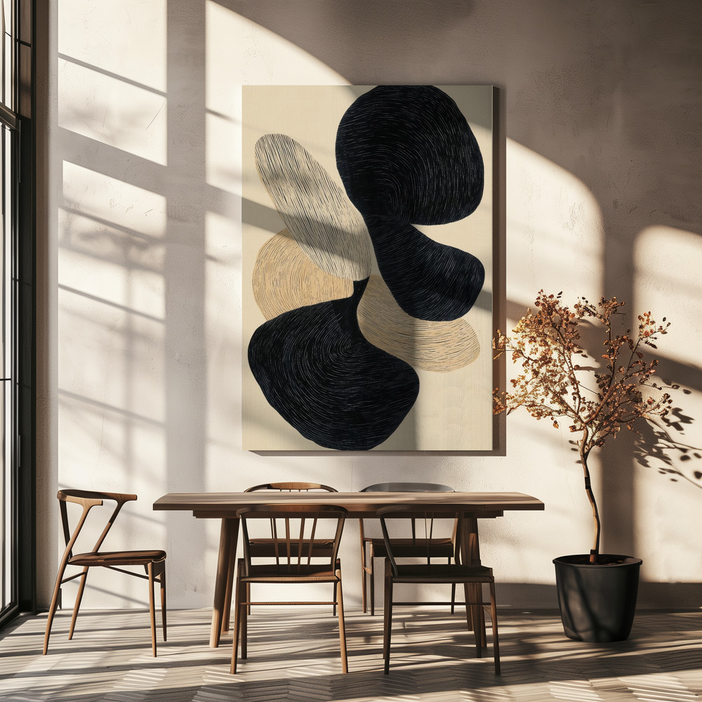 Canvas print - Freeform Geometry over dining table