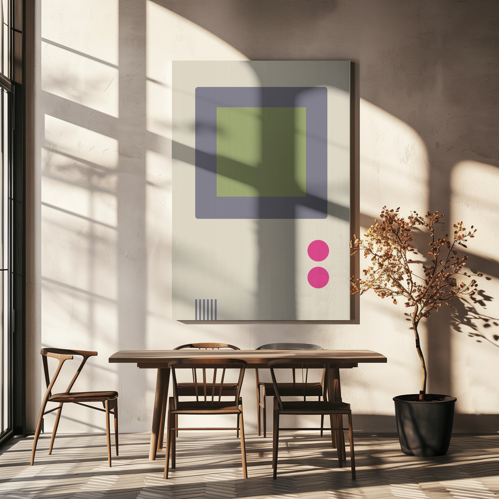 Canvas print - Abstract 02 over dining table
