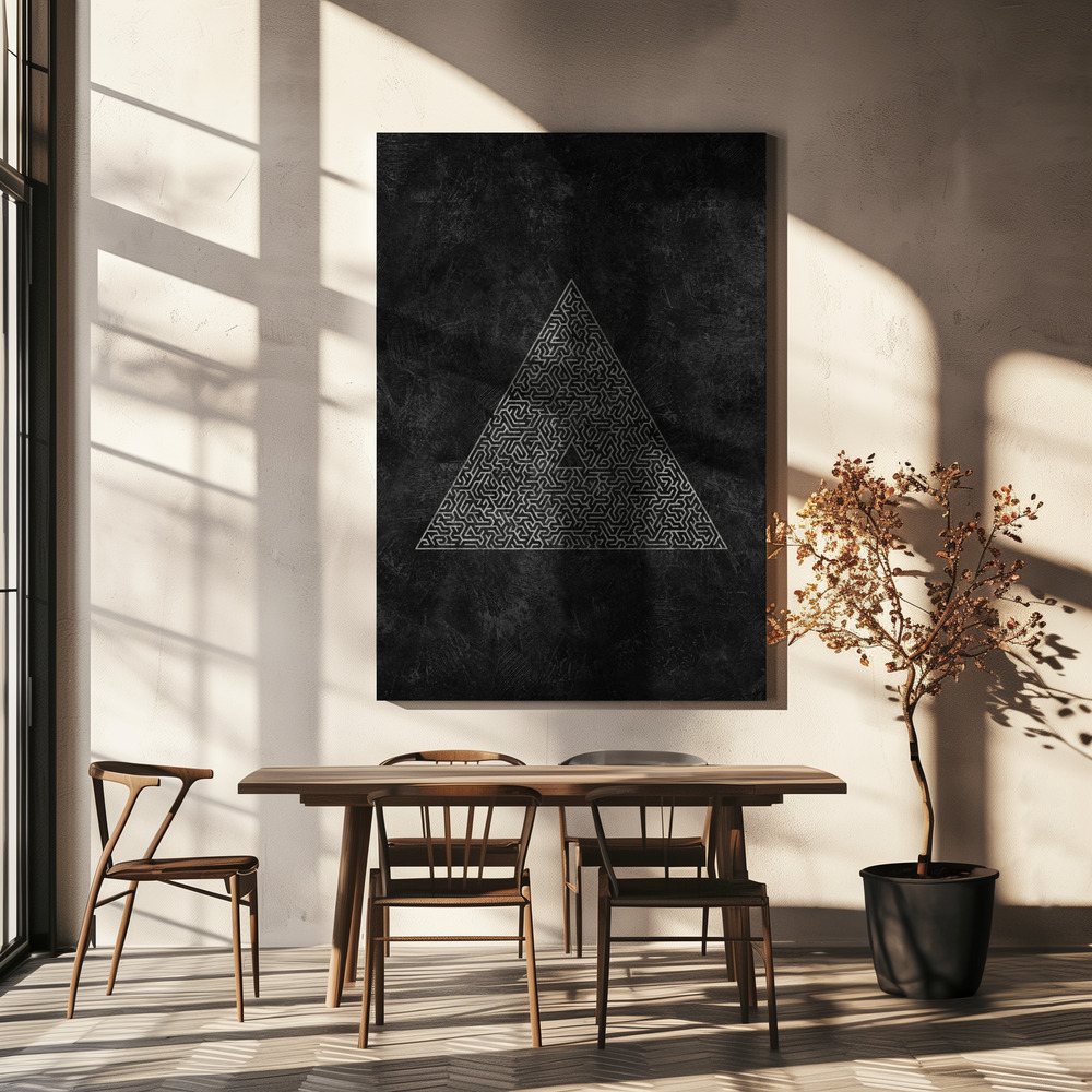 Canvas print - The Pyramid Maze Escape over dining table