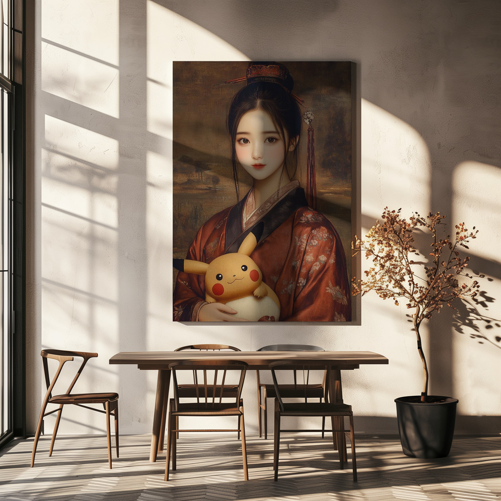 Canvas print - Otaku Muse1 over dining table