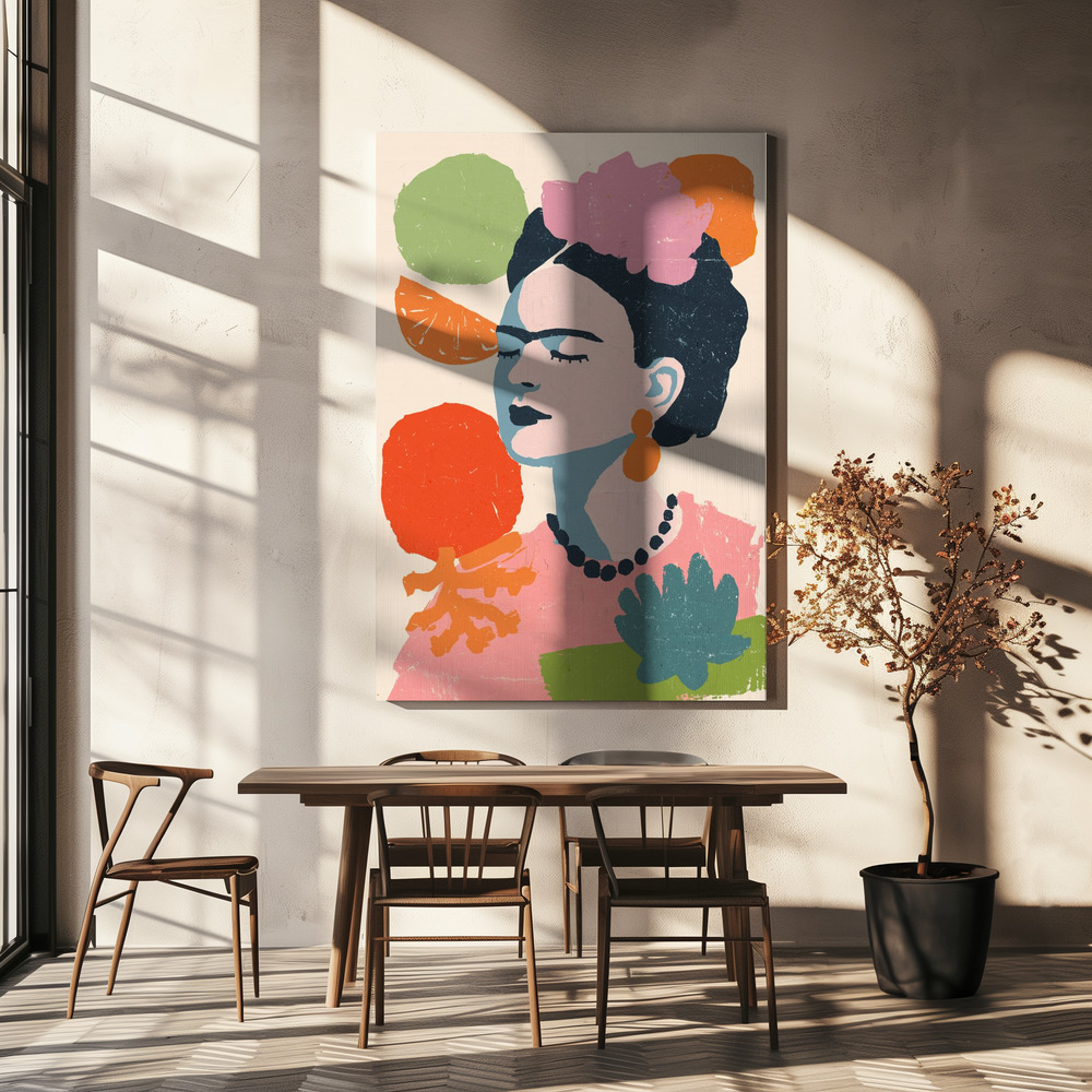 Canvas print - Frida primavera no 04 over dining table
