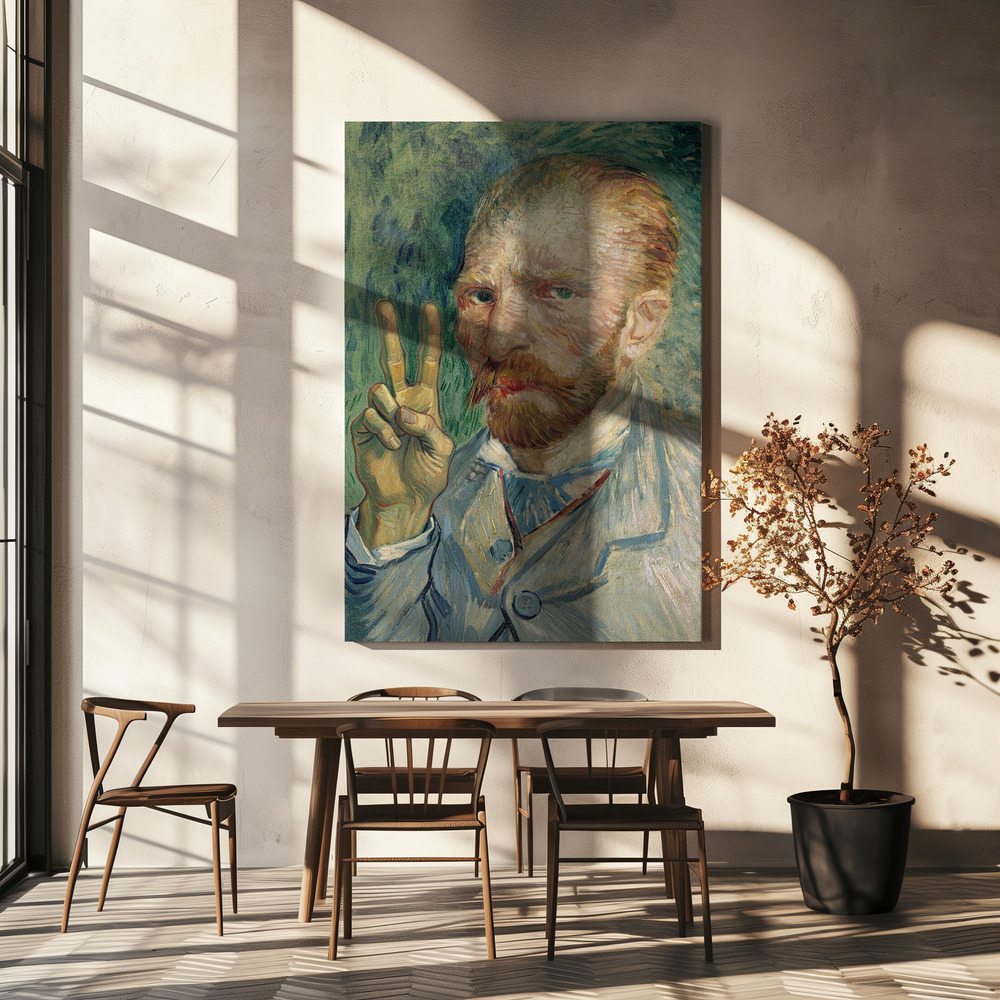 Canvas print - Van Peace over dining table