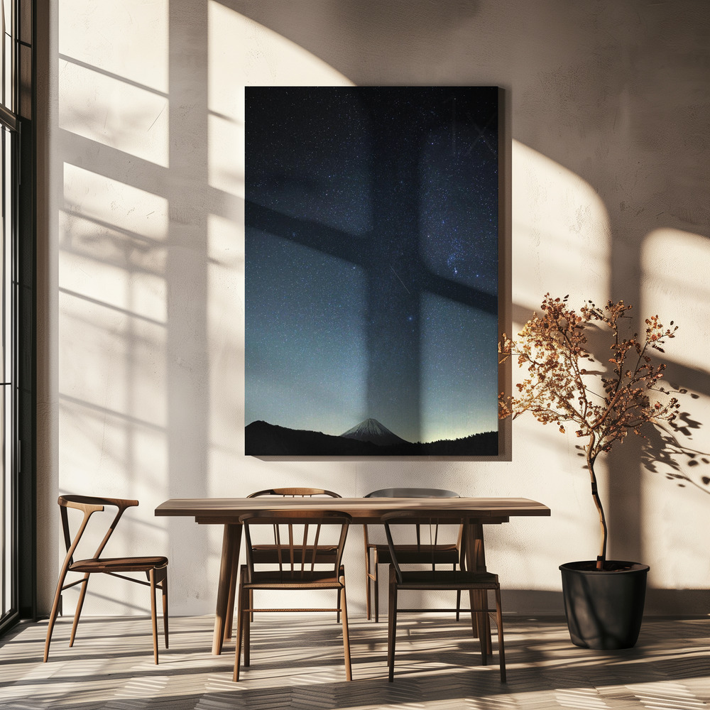 Canvas print - Meteor night over dining table