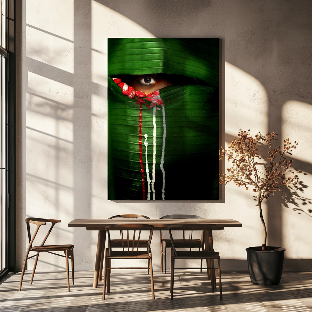 Canvas print - Mysterious Eye over dining table