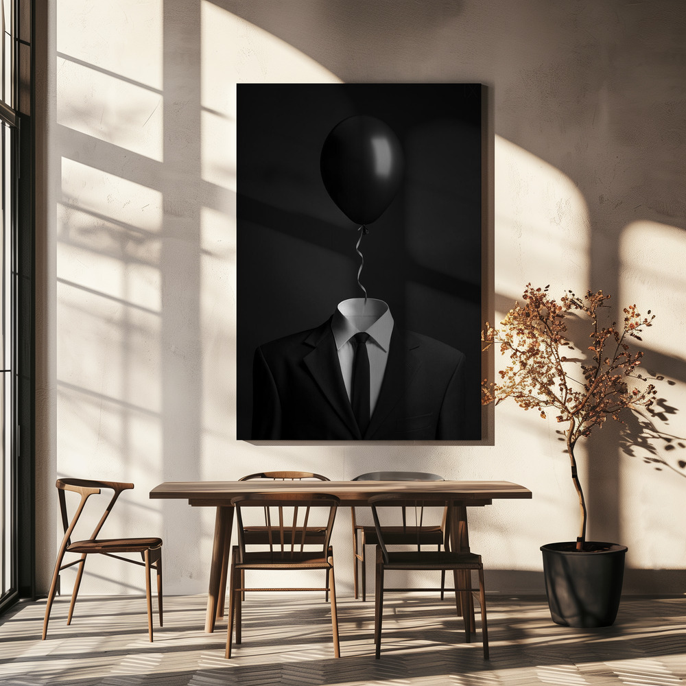 Canvas print - Thoughts over dining table