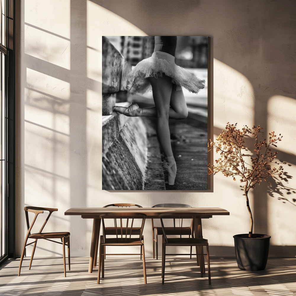 Canvas print - Dancer over dining table