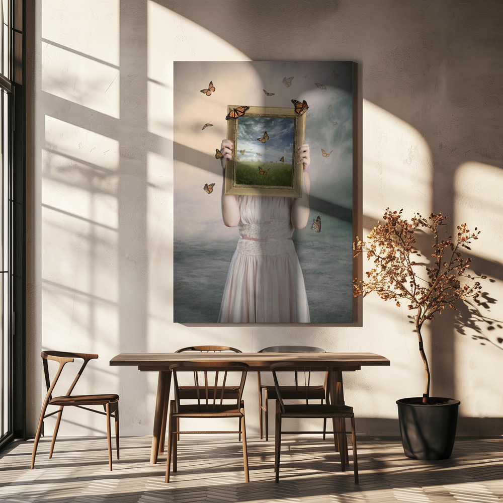 Canvas print - Set them free over dining table