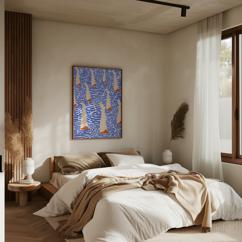 Poster - Bañistas in bedroom