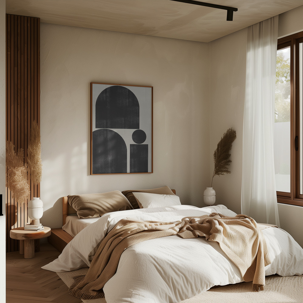 Poster - Shape Study No1. in bedroom
