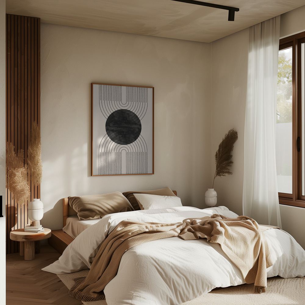 Poster - Arch Composition No3. in bedroom