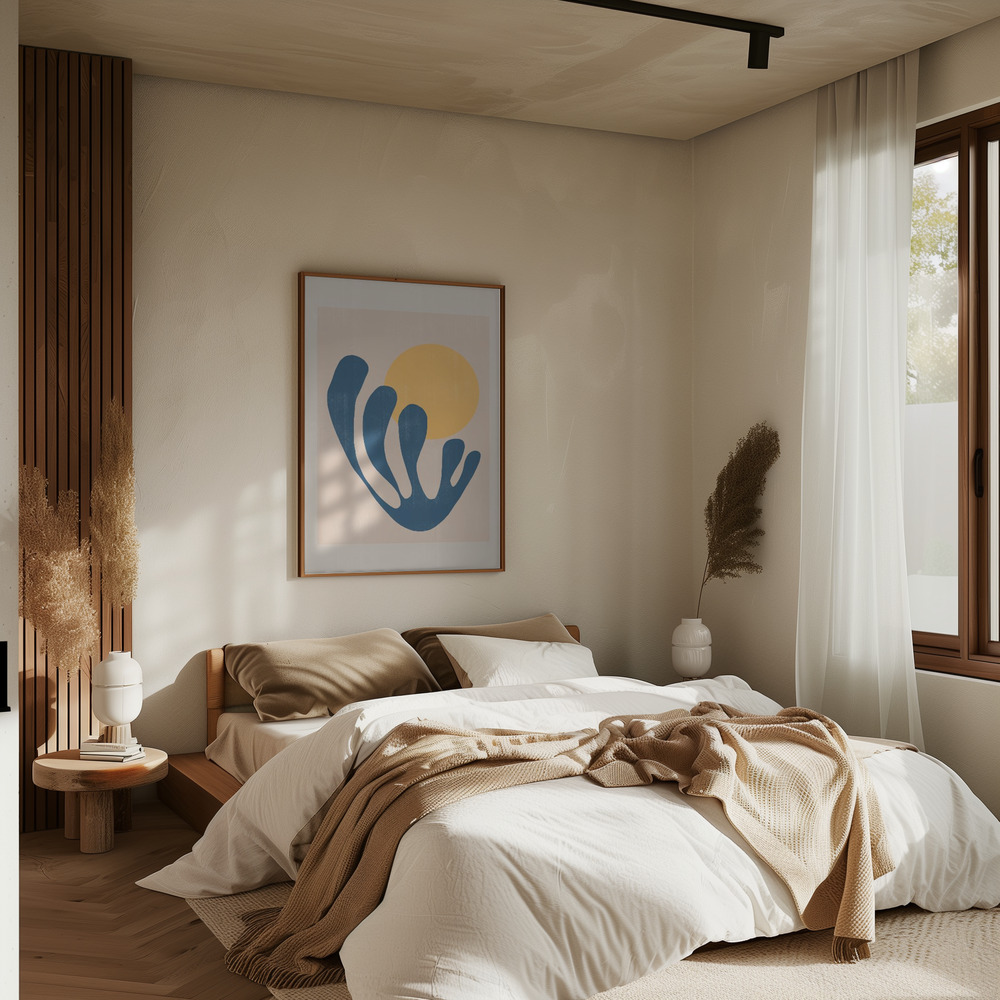 Poster - Modern Plant No1. in bedroom