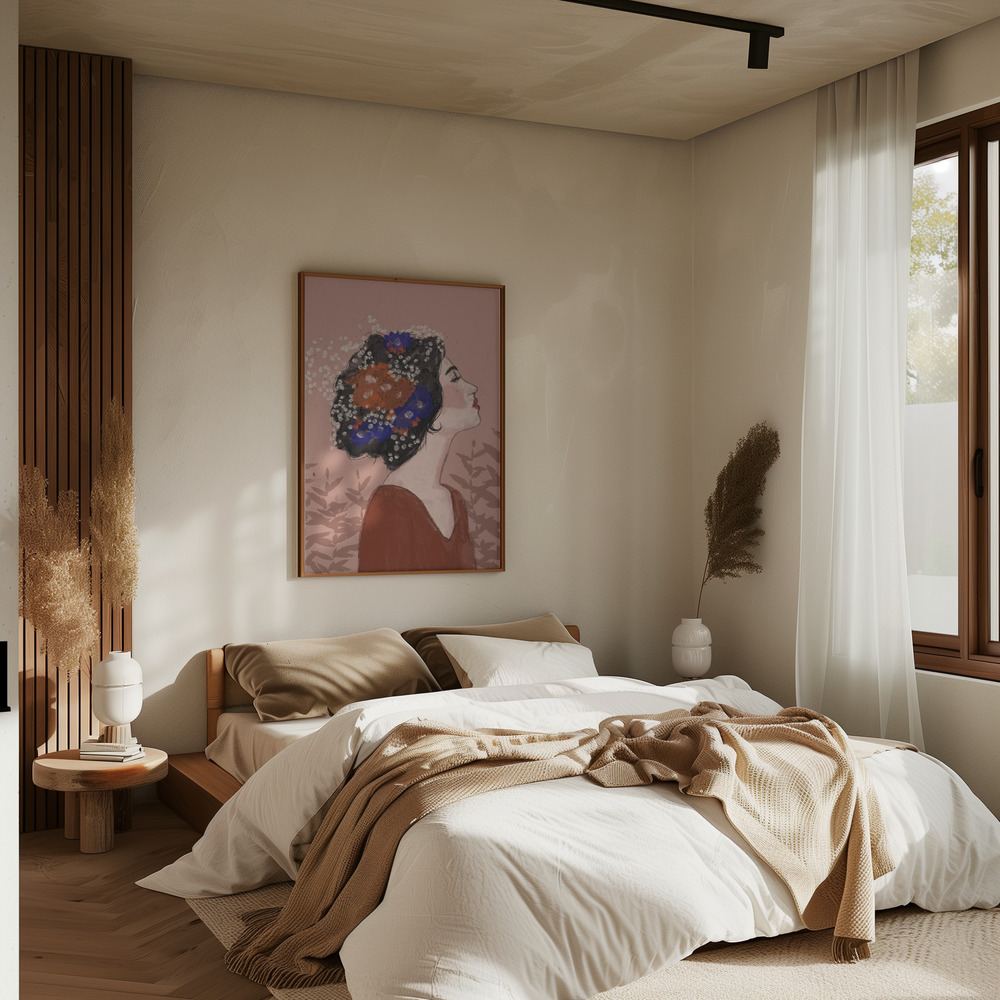 Poster - Summer Night in bedroom