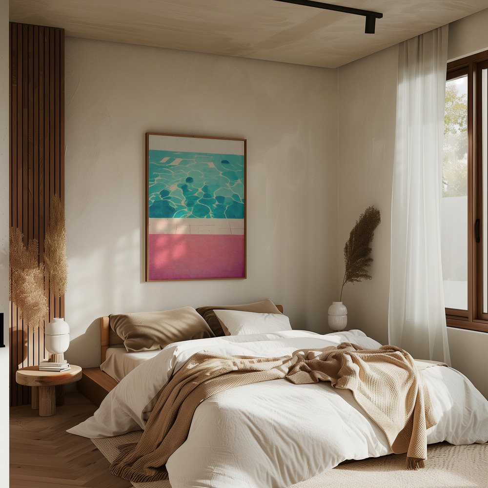 Poster - Swimming Pool in slaapkamer