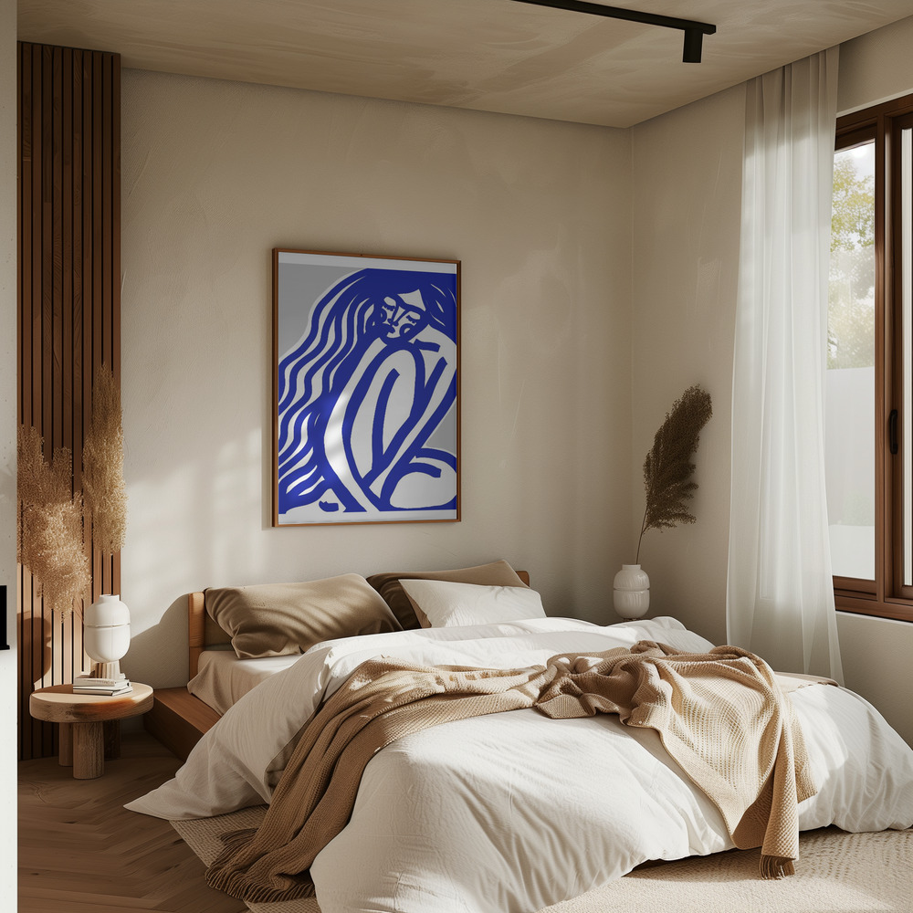 Poster - The Silence (Blue) in bedroom