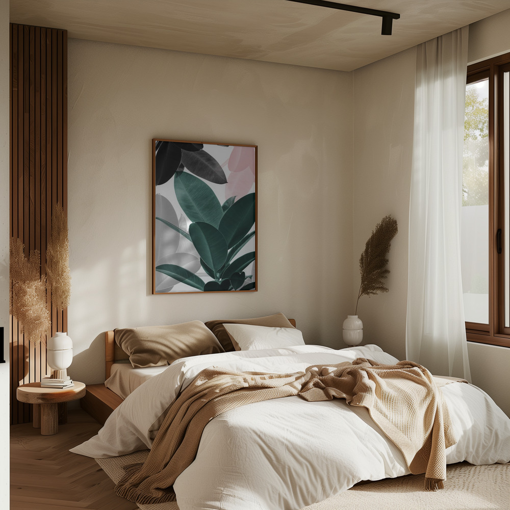 Poster - Leaf Play in bedroom
