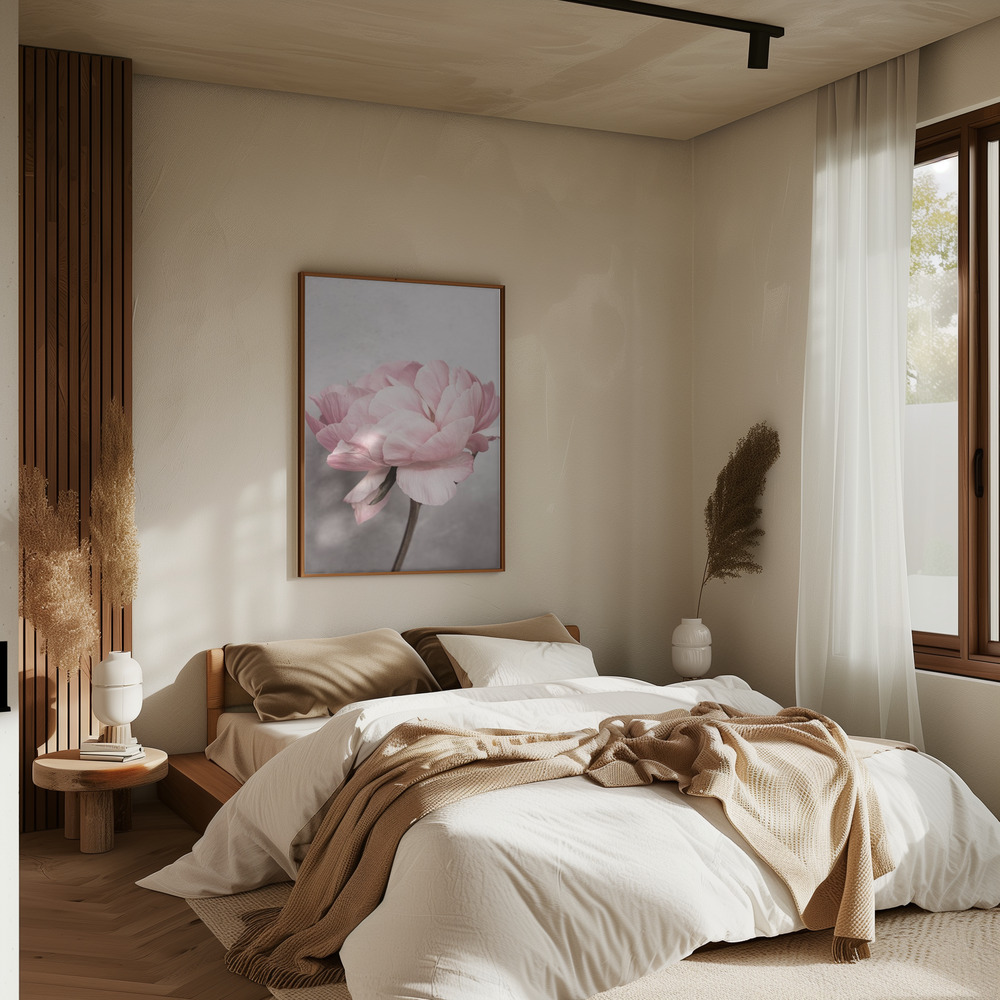 Poster - Peony in bedroom