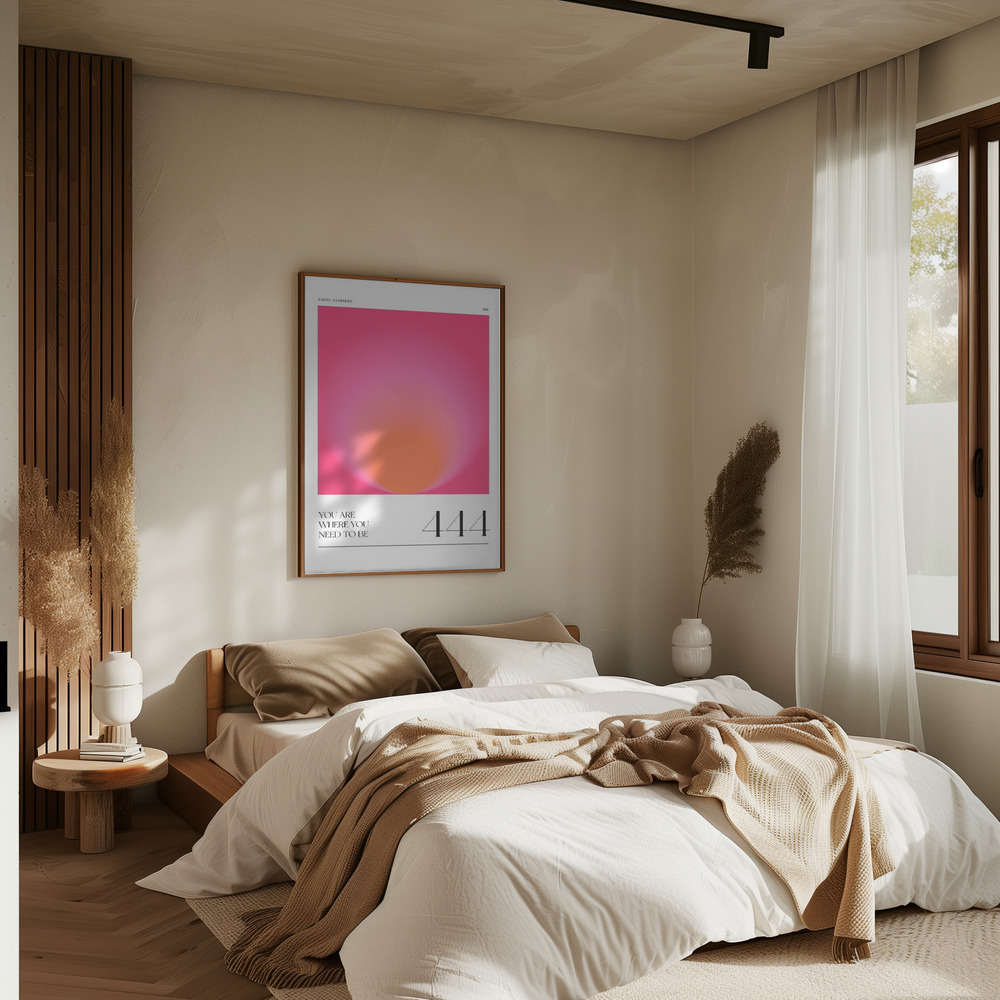 Poster - 444 im Schlafzimmer