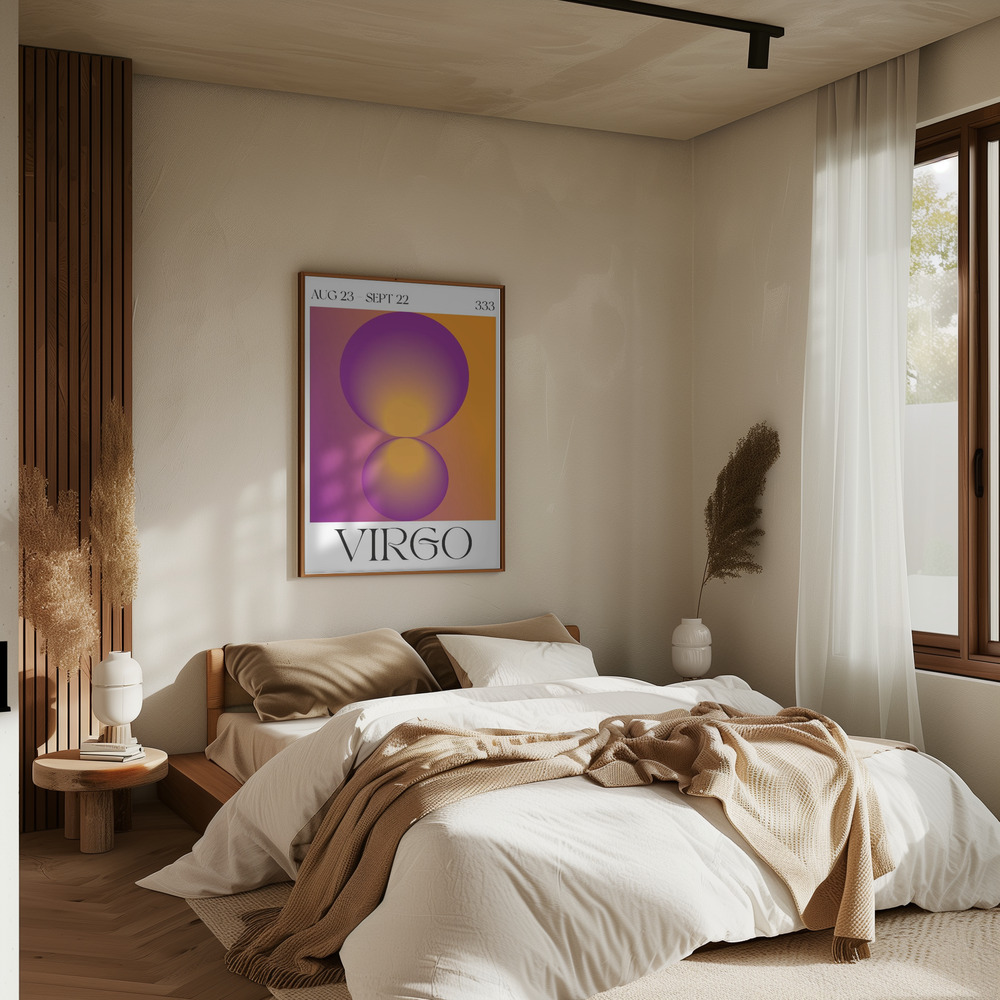 Poster - Virgo im Schlafzimmer