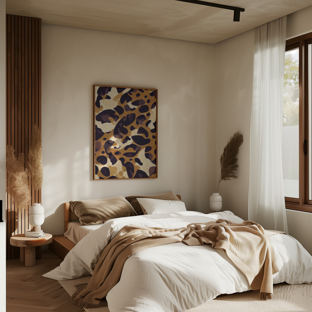 Poster - Leo Pattern in bedroom
