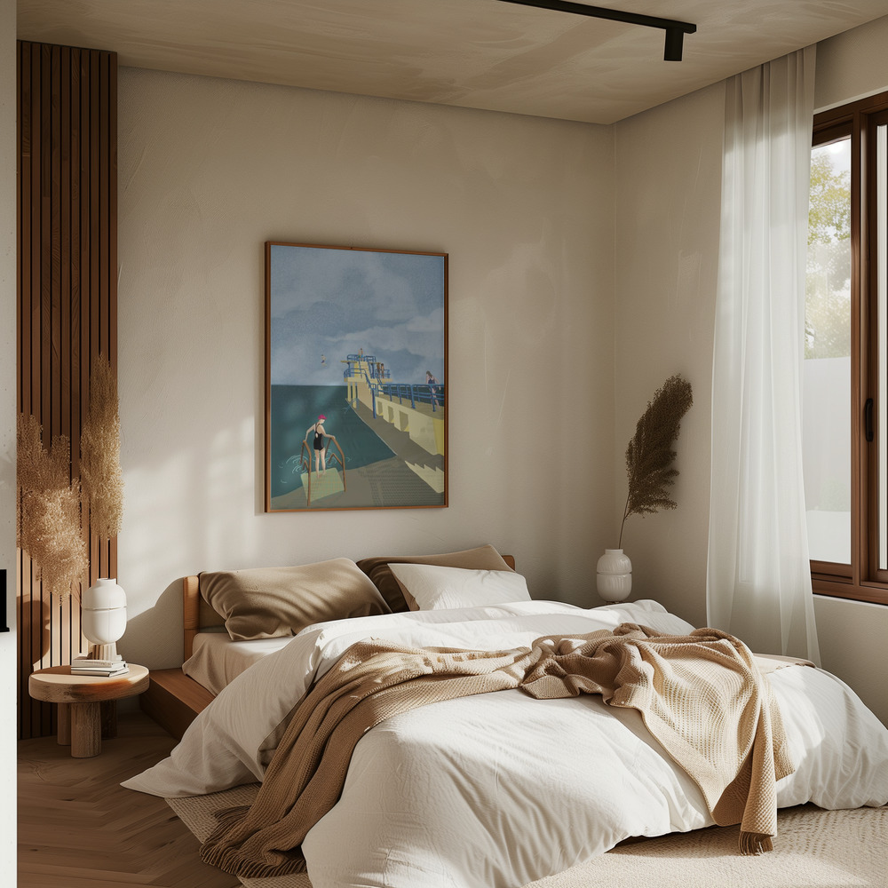 Poster - Blackrock, Salthill, Galway Ireland Art Print in slaapkamer