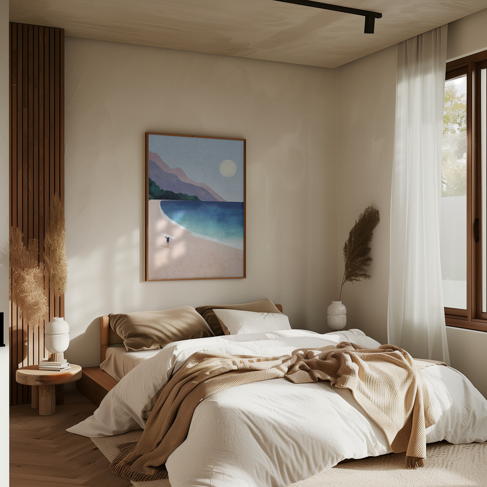 Poster - Surf Beach im Schlafzimmer