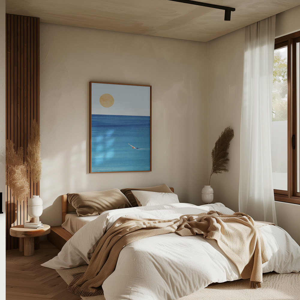 Poster Sea Swim - Affisch i sovrummet