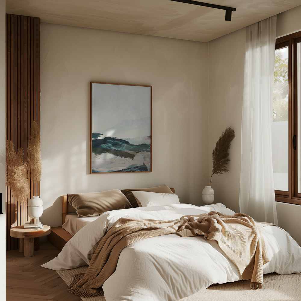 Poster - Mountains No2 in bedroom