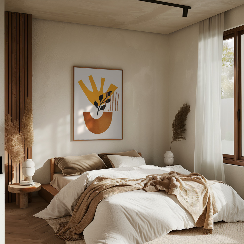 Poster Sunshine Flower No.5 - Affisch i sovrummet