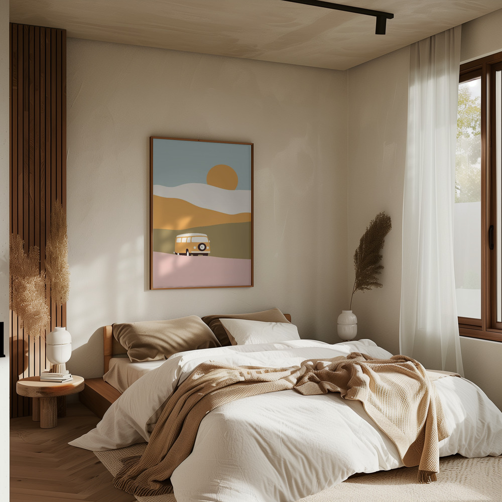 Plakat - Van Minimal i soveværelset